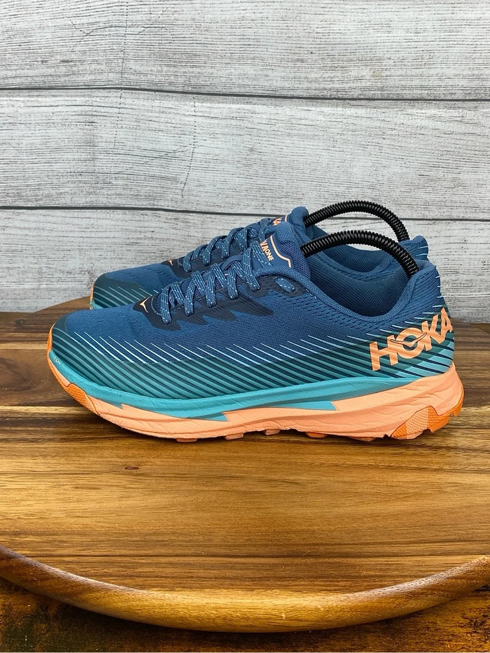 HOKA One One Torrent 2 Teal Cantaloupe Hiking Shoe Women’s Sneaker Size 8 B